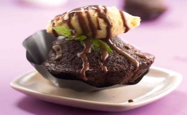 Volcán de chocolate